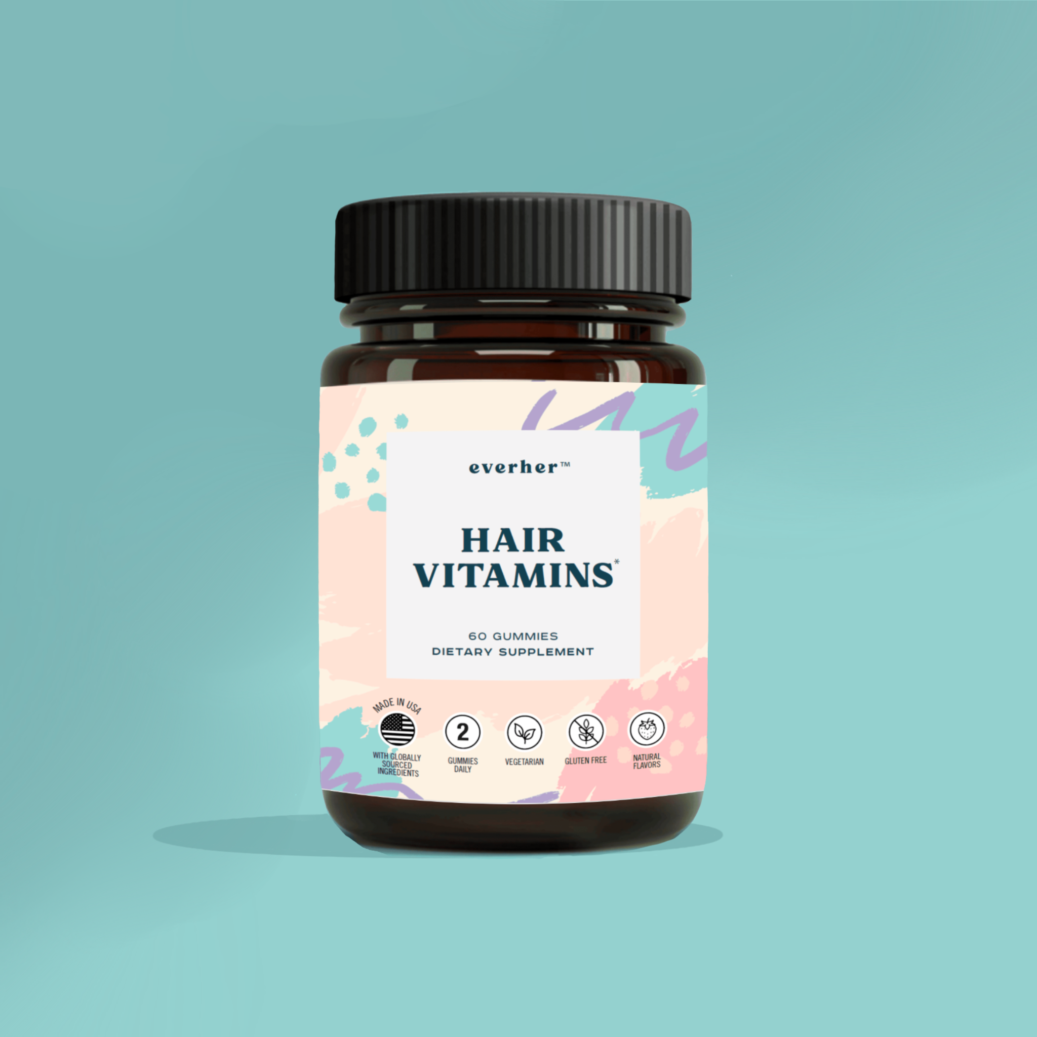 Everher Hair Vitamins Gummies - 1 Month